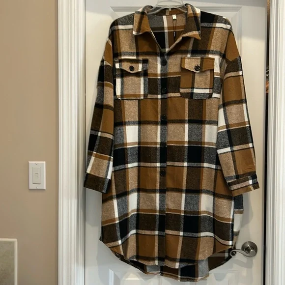 IN’VOLAND long flannel jacket/shirt 20W - Picture 2 of 7
